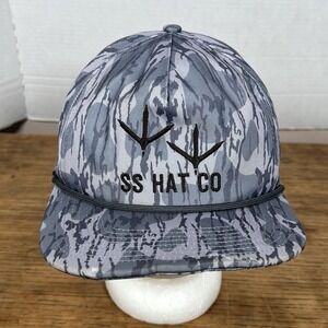 Southern String Hat Co SS Turkey Foot Camo Bottomland Rope Snapback Hat FLAW‎